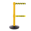 Queue Solutions SafetyPro Twin 250, Yellow, 13' Yellow/Black DANGER KEEP OUT Belt SPROTwin250Y-YBD130